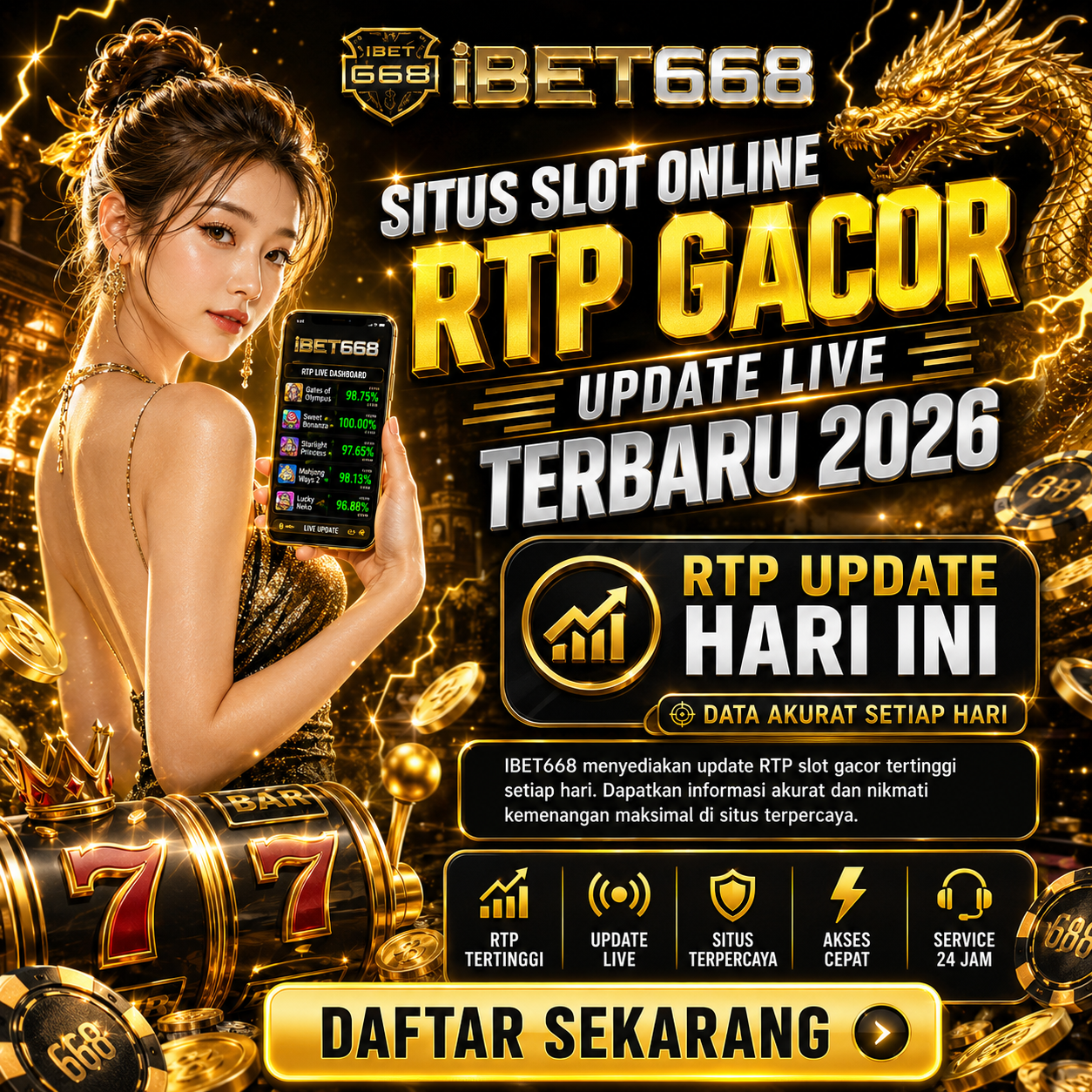 IBET668: Situs Slot Online RTP Gacor & Update Live Terbaru 2026